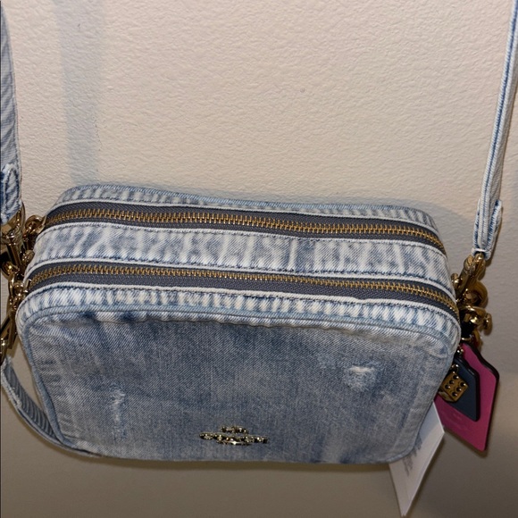 Coach Carey Denim Crossbody - Picture 4 of 7
